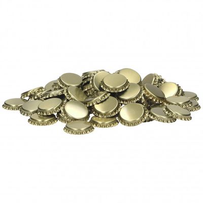 Kroonkurken 26 mm goud 100 st.