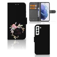 Samsung Galaxy S22 Leuk Hoesje Boho Text | Portemonnee hoesje