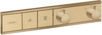 Hansgrohe RainSelect Thermostaat Afbouwdeel voor 2 Functies Brushed Bronze
