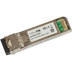 Mikrotik S+85DLC03D netwerk transceiver module 10000 Mbit/s SFP+ Vezel-optiek 850 nm