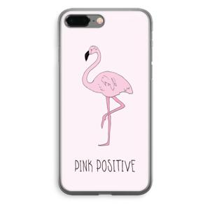 Pink positive: iPhone 8 Plus Transparant Hoesje