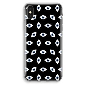 Eyes pattern: iPhone XS Max Transparant Hoesje