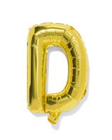 HEMA Folieballon letter D 30cm goud (goud)