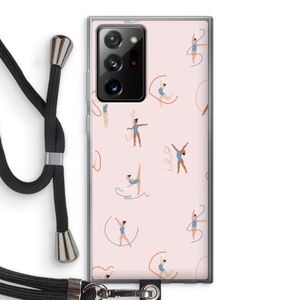 Dancing #3: Samsung Galaxy Note 20 Ultra / Note 20 Ultra 5G Transparant Hoesje met koord