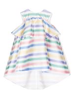 Hucklebones London robe courte rayée à détail de nœud - Multicolore