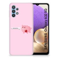 Samsung Galaxy A32 5G Telefoonhoesje met Naam Pig Mud
