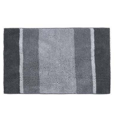 Differnz Fading badmat 100% microfiber - geschikt voor vloerverwarming - 60 x 90 cm - grijs