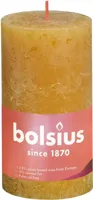 Bolsius stompkaars rustiek shine 6.8x13cm honeycomb yellow Bolsius stompkaars rustiek shine 6.8x13cm honeycomb yellow
