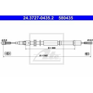 Ate Handremkabel 24.3727-0435.2