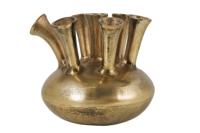 Vaas KIYA 30cm goud 7 met bloemopeningen - 44861