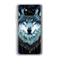 Darkness Wolf: Xiaomi Poco X3 NFC Transparant Hoesje