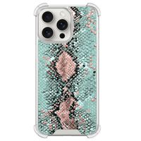 iPhone 15 Pro Max shockproof hoesje - Snake pastel