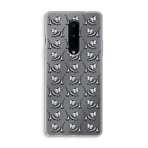 Zwarte poes: OnePlus 8 Transparant Hoesje