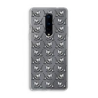 Zwarte poes: OnePlus 8 Transparant Hoesje Zwarte poes: OnePlus 8 Transparant Hoesje