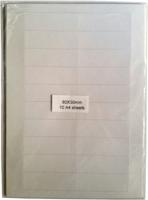 Inlegstroken voor magneetetiketten 80x30 mm (10 vel)