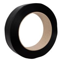 Pp band 12 mm x 073 mm 2000 meter zwart (rolkern 406 mm)