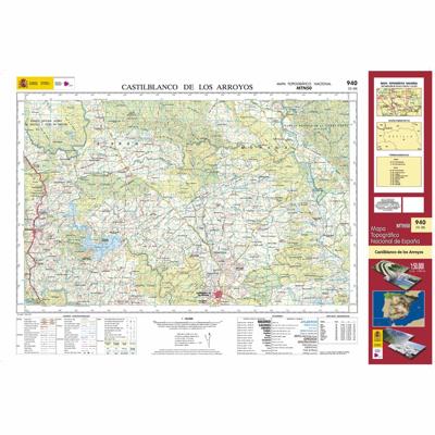 Topografische kaart 940 MT50 Castilblanco de los Arroyos | CNIG - Instituto Geográfico Nacional1