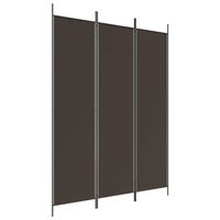 The Living Store Kamerscherm Bruin 3 Panelen - 150 x 200 cm - Duurzaam - Inklapbaar - Montagehandleiding - 100% - thumbnail
