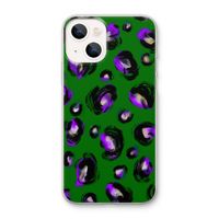 Green Cheetah: iPhone 13 mini Transparant Hoesje