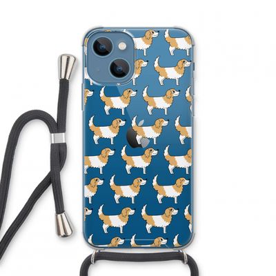 Doggy: iPhone 13 mini Transparant Hoesje met koord