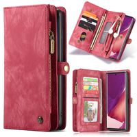 Caseme - vintage 2 in 1 portemonnee hoes - Samsung Galaxy Note 20 Ultra - Rood - thumbnail