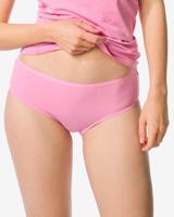 HEMA Dameshipster katoen met kant roze (roze)