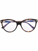 TOM FORD Eyewear lunettes de vue à monture papillon - Marron