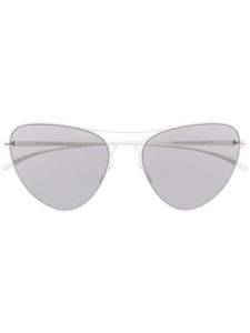 Mykita lunettes de soleil à monture papillon - Blanc