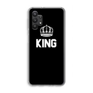 King zwart: Samsung Galaxy A32 5G Transparant Hoesje