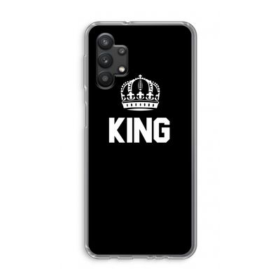 King zwart: Samsung Galaxy A32 5G Transparant Hoesje