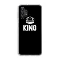 King zwart: Samsung Galaxy A32 5G Transparant Hoesje