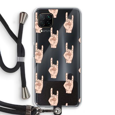 Rock: Huawei P40 Lite Transparant Hoesje met koord