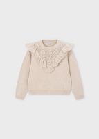 Mayoral winter sweater meisjes - zand - gebreid