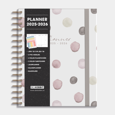 A5+ Planner 2025 - 2026 Waterverf Stip