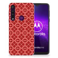 Motorola One Macro | TPU bumper | Batik Rood