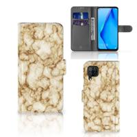 Huawei P40 Lite | Bookcase | Marmer Goud