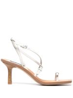 Senso sandales Laven 85 mm en cuir - Blanc