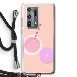 Donut: Huawei P40 Pro Plus Transparant Hoesje met koord