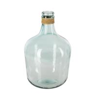 Atmosphera bloemenvaas Fles model - transparant - glas - H42 x D27 cm - Vazen