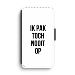 Ik pak nooit op: iPhone XS Max Flip Hoesje