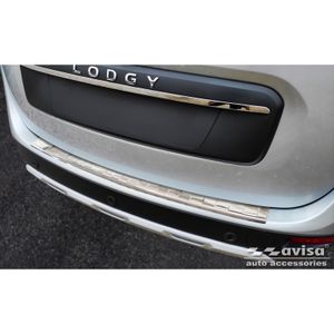 RVS Bumper beschermer passend voor Dacia Lodgy 2012-2017 & FL 2017- 'Ribs' AV235485