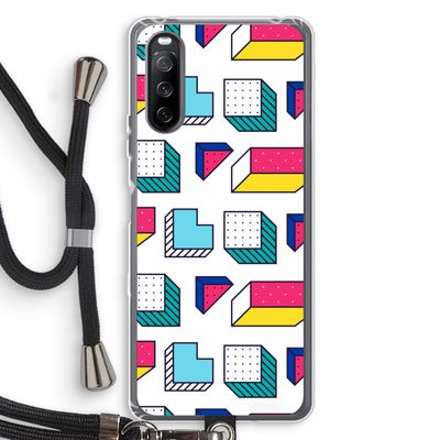8-bit N°7: Sony Sony Xperia 10 III Transparant Hoesje met koord