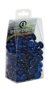 Superfish Zen Crystal Stones 300g - Gepolijste Blauwe Decoratie voor Aquarium & Vijver