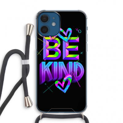 Be Kind: iPhone 12 mini Transparant Hoesje met koord