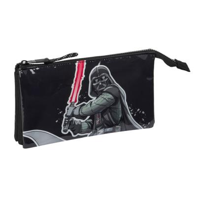 Pennenetui met 2 vakken Star Wars The fighter Zwart 22 x 12 x 3 cm