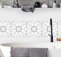 Badkamer sticker tegels marokkaanse grijstinten