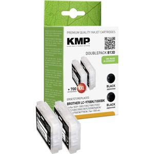 KMP Inktcartridge vervangt Brother LC-970BK Compatibel 2-pack Zwart B13D 1060,0021