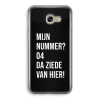 Da ziede van hier - Zwart: Samsung Galaxy A5 (2017) Transparant Hoesje
