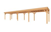 Buitenverblijf SUBLIME Plat dak - 1400x300 cm- Plat dak- - YARD Outdoor