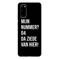 Da ziede van hier - Zwart: Samsung Galaxy S20 Tough Case